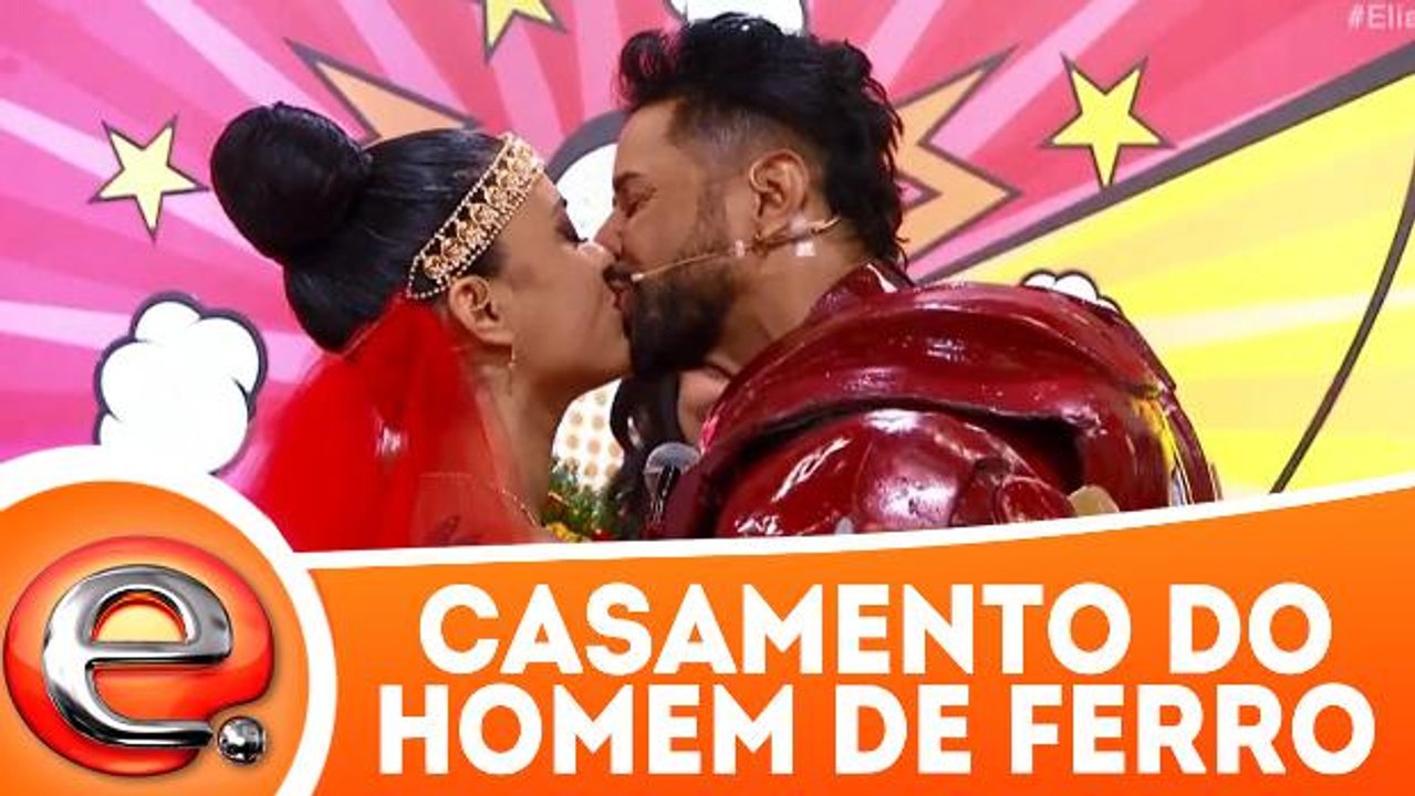 Homem e Mulher de Ferro se casam no Programa Eliana