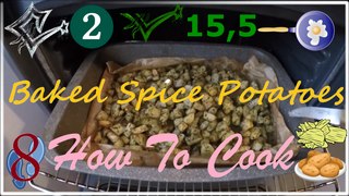 How To Cook 8 | Baked Spice Potatoes | Easy | Accompaniment ✔️15,5