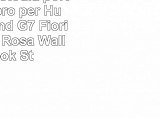 BeCool  Custodia portafoglio  libro per Huawei Ascend G7 Fiori Bianchi e Rosa Wallet