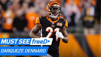 freeD: Darqueze Dennard snatches the ball out of the receivers hands and runs it 89 yards for the pick six | Week 17