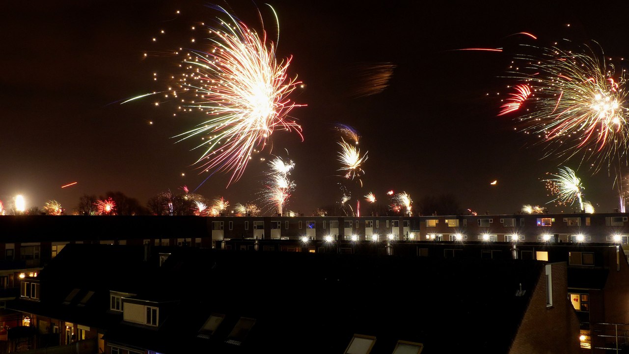 Vuurwerk 1 januari 2018 - 00.001 uur / Spijkenisse