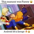 Funny Moments DBZ: Master Roshi Grabbing Dragon Balls of Android 17