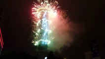 2018 New Year's Eve featured Taipei 101 fireworks and light show display