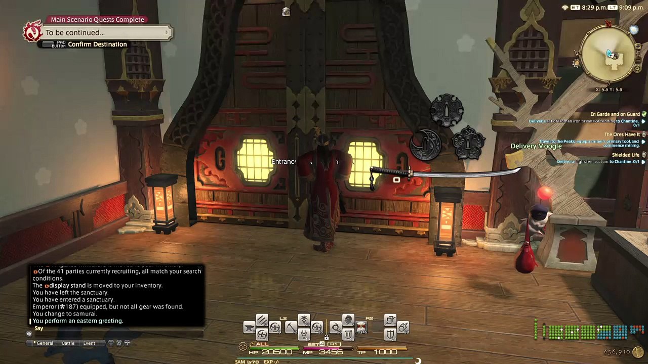 FINAL FANTASY XIV - My updated apartment in Shirogane