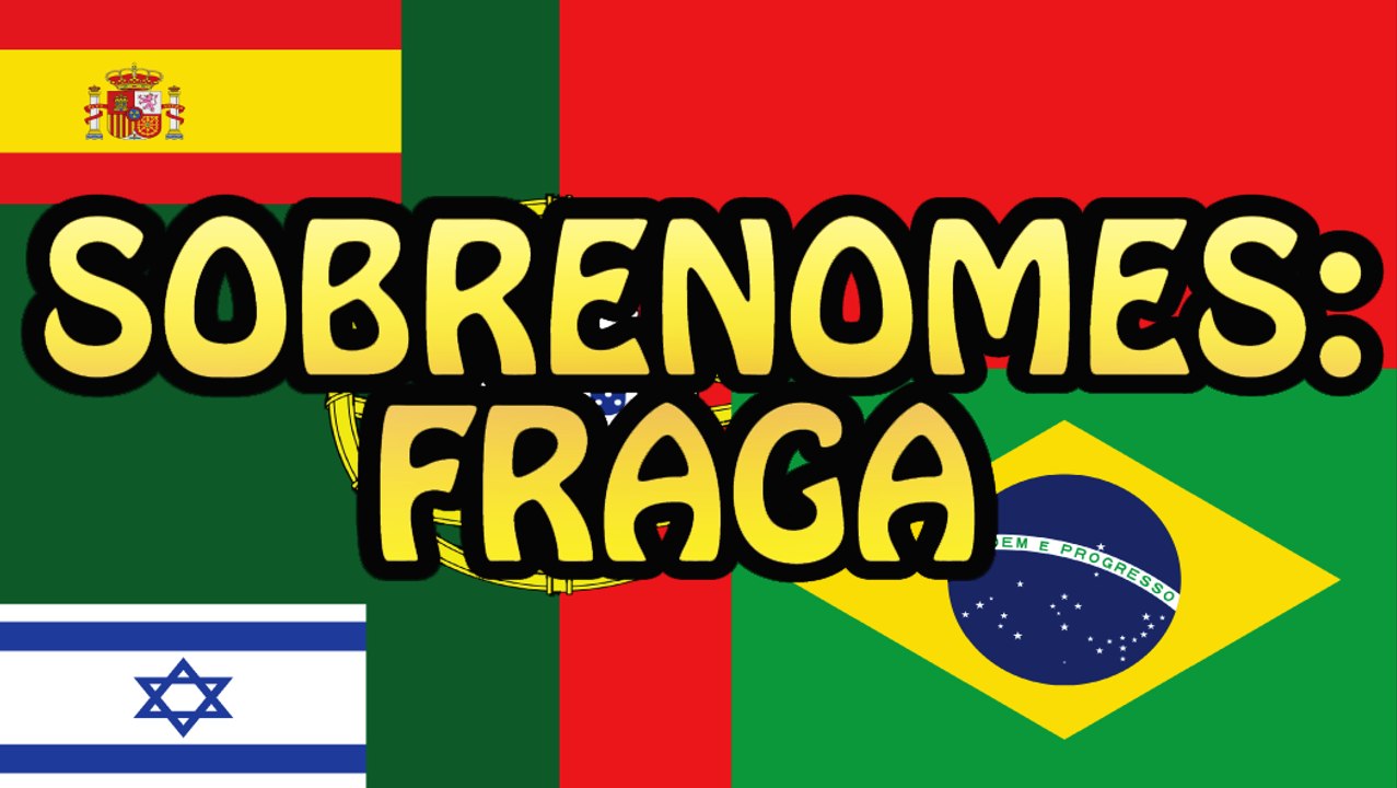 Sobrenomes: Fraga / Fragas e mais!