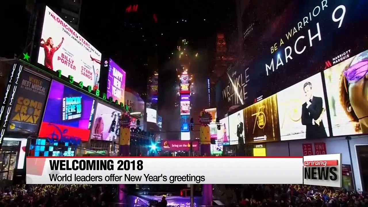 World leaders offer New Year's greetings