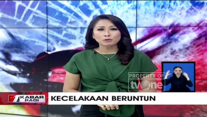 Diduga Rem Blong, Bus Pariwisata Tabrak Empat Minibus dan Dua Motor