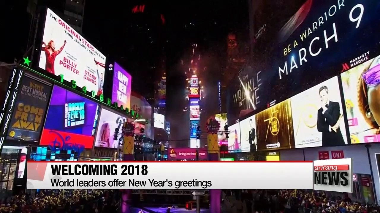 World leaders offer New Year's greetings