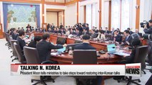 President Moon discusses Kim Jong-un's proposal for talks during first Cabinet meeting of 2018