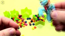 Learn Sizes With Skittles Surprise Toys - Disney Hello Kitty Peppa Little Pony Petshop T