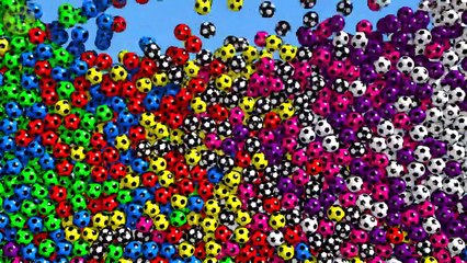 Learn Colors For Kids Children Babies with Colored Soccer Balls-lPBb