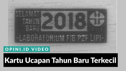 Kartu Ucapan Tahun Baru Terkecil