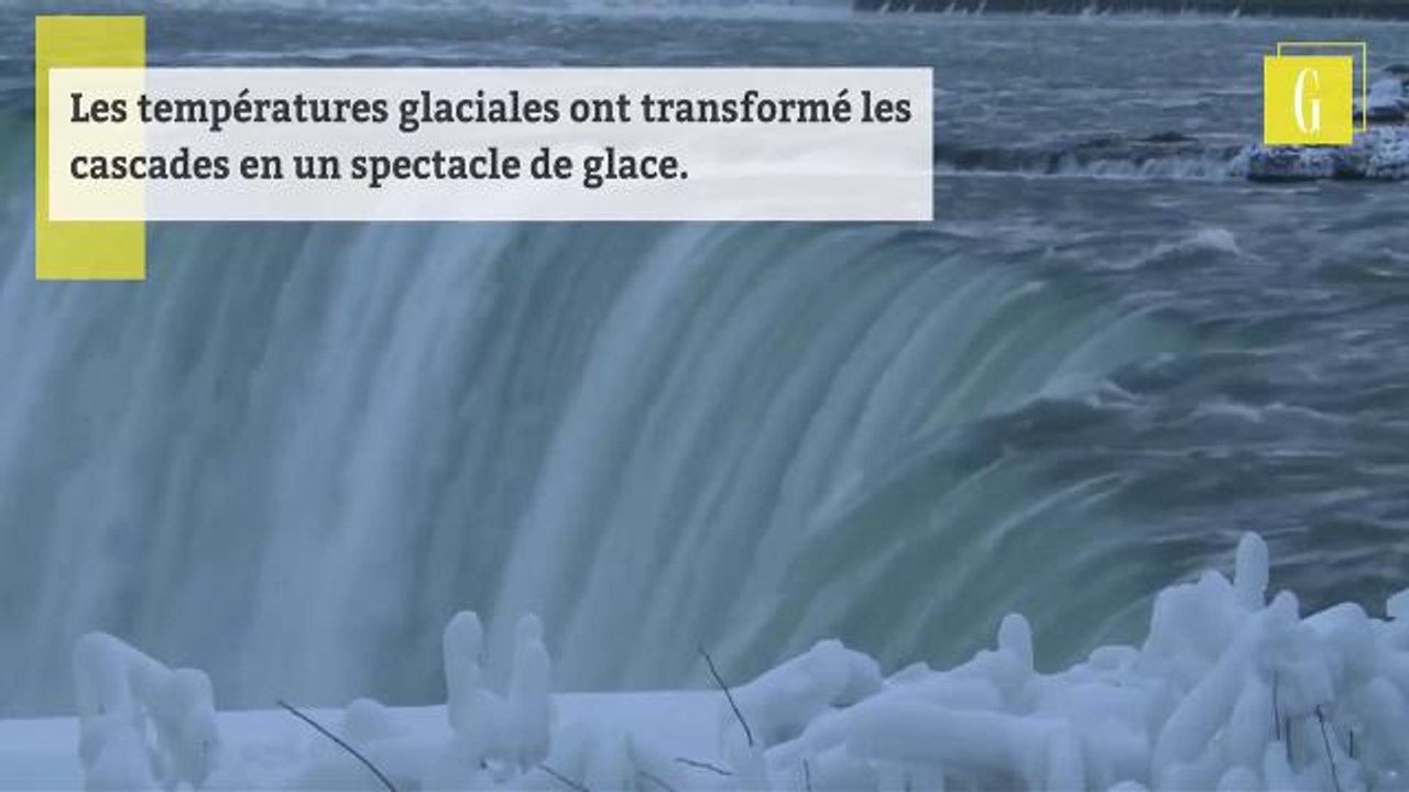 Les chutes du Niagara sont complètement figées dans la neige !