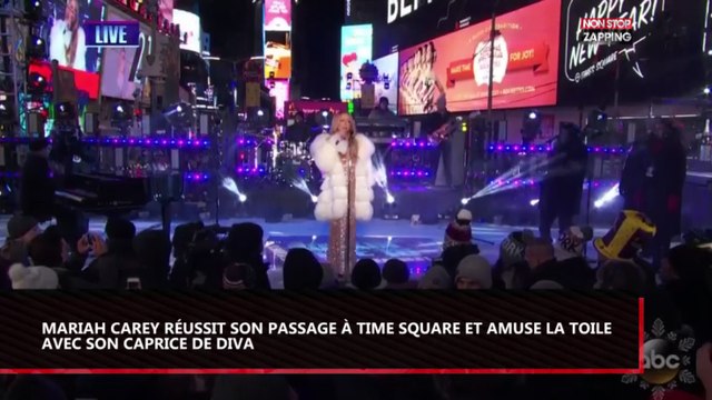 Mariah Carey : passage à Time Square réussi et caprice de star, la diva est de retour (vidéo)