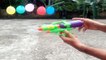 Experiment Toy Gun,Diverse liquid,Water vs Balloon - Gun Balloon Tric
