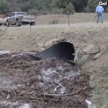 Ce torrent à sec se transforme en rivière déchaînée en quelques secondes... Crue éclair