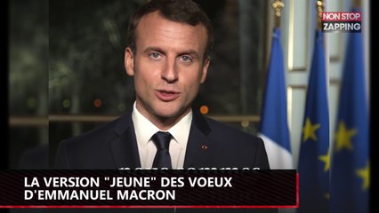 Emmanuel Macron : ses vœux jugés trop longs, il refait une version "jeune" (vidéo)
