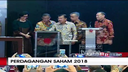 Wapres Jusuf Kalla Buka Perdagangan Saham 2018