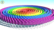 A lot of 3D Magic Spiral Lollipops to Lear