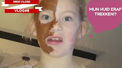 MIJN HUID ERAF TREKKEN?! #VLOG8 // Nikki Vlogs