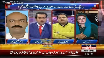 Video herunterladen: Fawad Ch Criticize PMLN In Front of Maiza Hameed