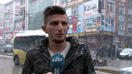 Van’da kar yağışı başladı