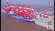 Chine : cargo électrique et port automatique géants