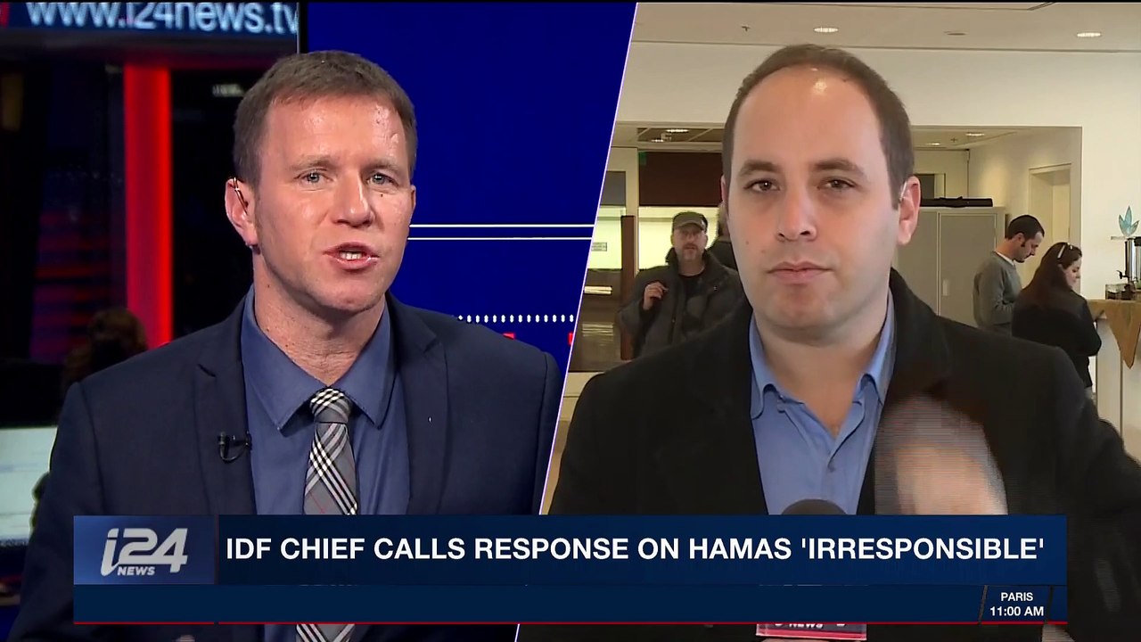 i24NEWS DESK | IDF  chief calls response on Hamas 'irresponsible' | Tuesday, January 2nd 2018