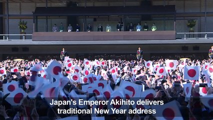 Japan's Emperor Akihito extends New Year's greetings