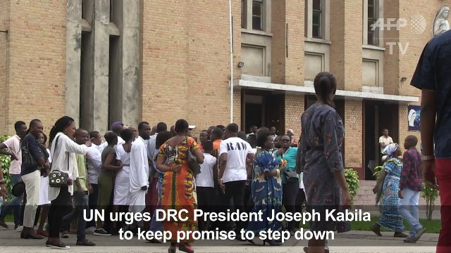 UN urges DR Congo leader to keep promise to step down