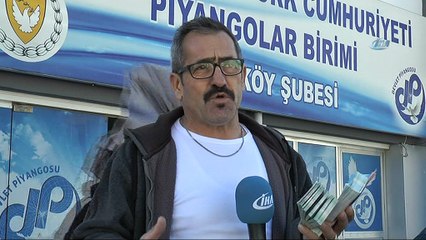 KKTC’de Talihlisine Bilet Satan Seyyar Satıcı İHA’ya Konuştu