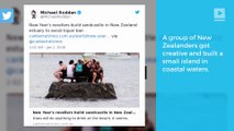 New Zealanders Build Island to Avoid NYE Drinking Ban