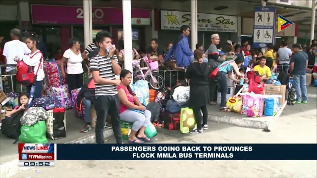 Passengers going back to provinces flock MMLA bus terminals
