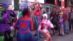Spider-Man VS Deadpool in Times Square | Superheroes | Spiderman | Superman | Frozen Elsa | Joker