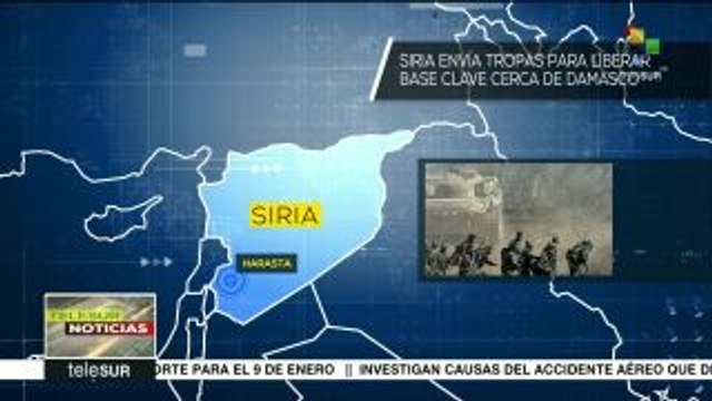 Siria envía tropas élite para liberar base militar cerca de Damasco