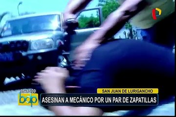 SJL: mecánico es asesinado por resistirse al robo de sus zapatillas