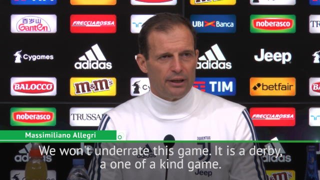 Allegri demands Juventus focus for 'one of a kind' Turin Derby