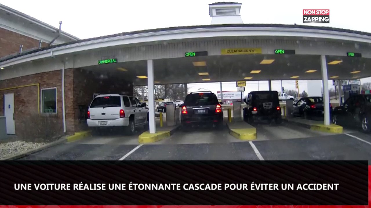 Une voiture vole au-dessus d’une autre pour éviter un accident (Vidéo)