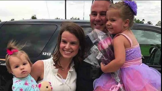 Wife of Slain Deputy Thanks Community for Its Support at Candlelight Vigil