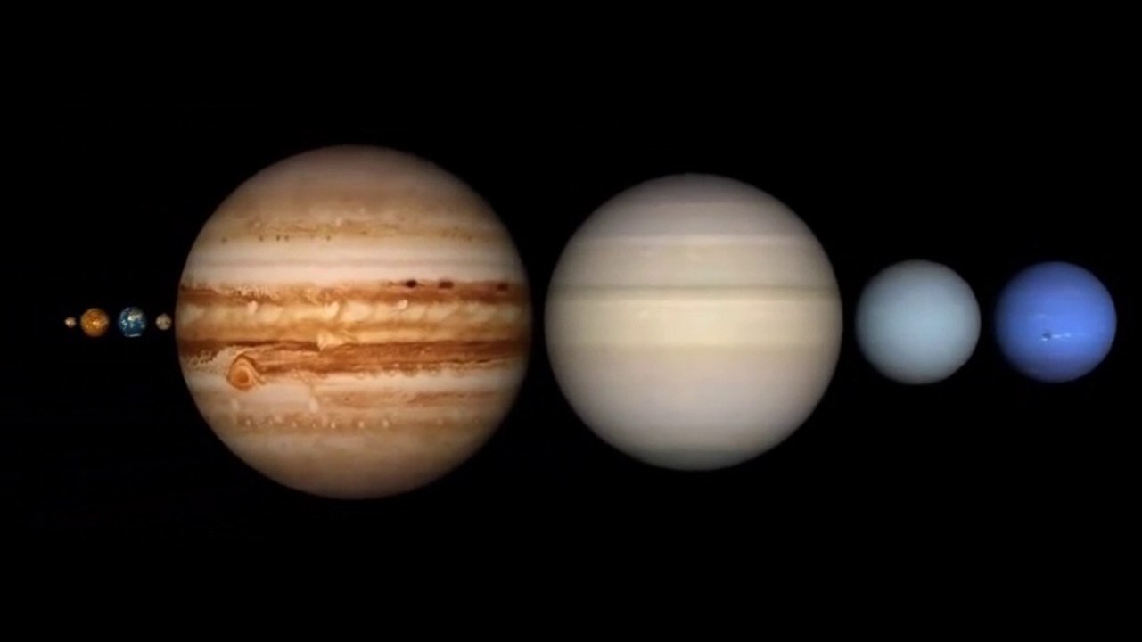 Tailles comparées des planètes