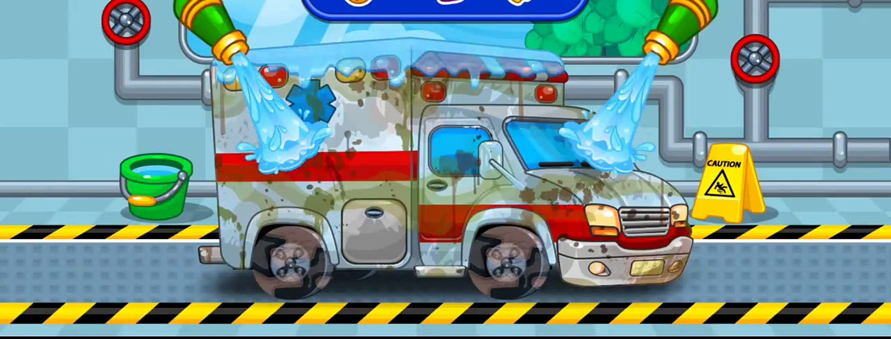 Araba yıkama boyama oyunu eğlenceli çocuk filmi ambulans taksi jeep kamyon  öğretici oyun - Dailymotion Video