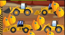 Çocuklar için zeka oyunu kepçe kamyon kreyder eğlenceli çocuk filmi