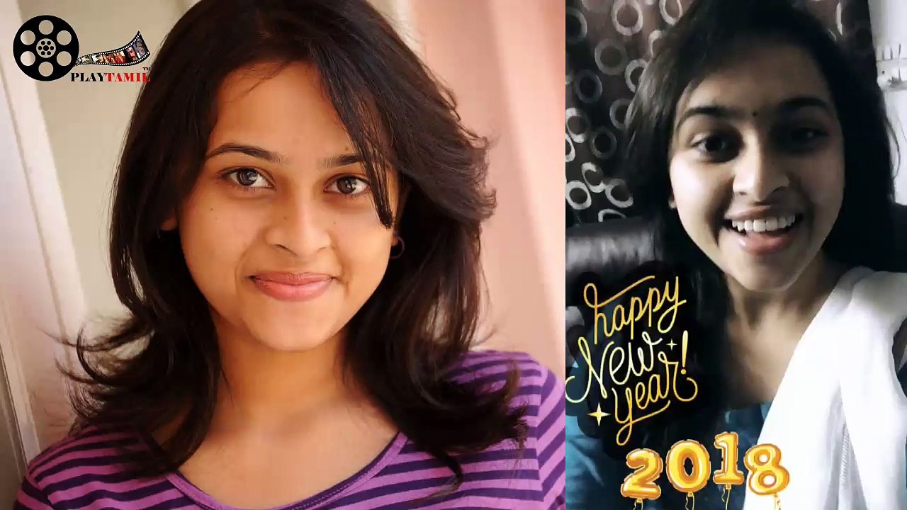 Actress Sri Divya wishes all a very happy new year 2018