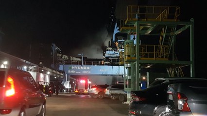 영흥화력발전소 석탄 하역장비에 불..."발전 문제 없어" / YTN