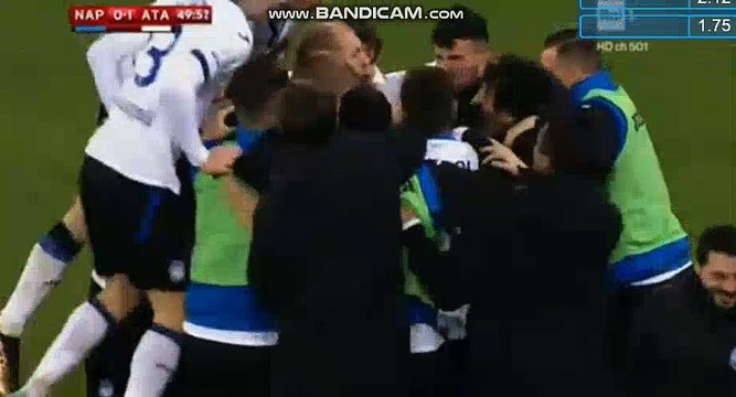 Timothy Castagne Goal Napoli 0-1 Atalanta Bergamo 02.01.2017