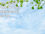 Nera Custodia Pelle Ultra Slim per Sony Xperia E4g 4GLTE Dual Sim smartphone  Flip Case