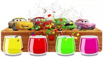 Disney Cars 3 Mcqueen Bathing Colors FUNNY Learn Colors With cars 3 Mcqueen Finger