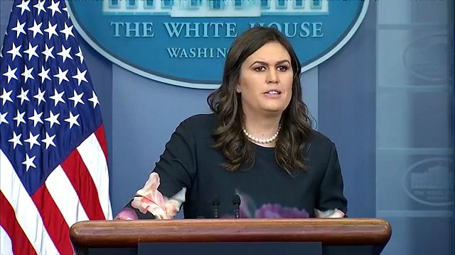 The White House Press Secretary Sarah Sanders holds a briefing.