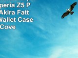 URCOVER Custodia portafoglio Xperia Z5  Protettiva Akira Fatta a Mano  Wallet Case Flip