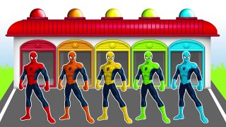 Learn Colors for Children with Spiderman & Color Cars - Colours for K